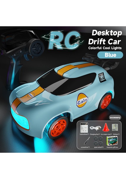 Rc Araba Drift 4WD Yüksek Hızlı Off-Road Mini Yarış Elektrikli Arabalar Değiştirilebilir Aydınlatma Araç Uzaktan Kumanda ile Oyuncak Çocuklar Için Hediye (Yurt Dışından)