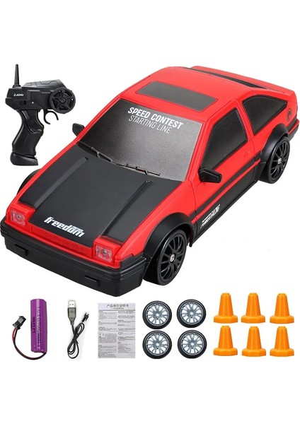 2.4g Drift Rc Araba 4WD Rc Drift Araba Oyuncak Uzaktan Kumanda Gtr Modeli AE86 Araç Arabalar Rc Araba Yarışı Oyuncak Çocuklar Için Noel Hediyeleri (Yurt Dışından)