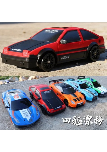 2.4g Drift Rc Araba 4WD Rc Drift Araba Oyuncak Uzaktan Kumanda Gtr Modeli AE86 Araç Arabalar Rc Araba Yarışı Oyuncak Çocuklar Için Noel Hediyeleri (Yurt Dışından)