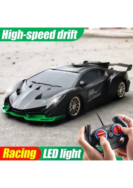 1/18 Rc Araba LED Işık 2.4g Radyo Uzaktan Kumanda Spor Arabalar Için Çocuk Yarış Yüksek Hızlı Sürücü Araç Drift Erkek Kız Oyuncaklar (Yurt Dışından) fiyatları