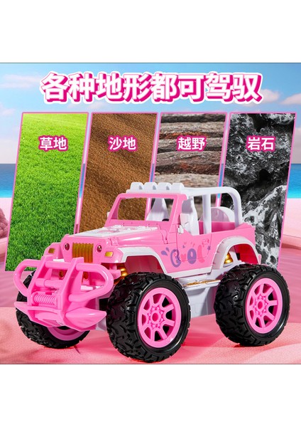 Bgtoy Rc Araba Uzaktan Kumanda Pembe Off-Road Araç Elektrikli Araba Işık ile Çocuk Erkek Kız Oyuncakları Noel Doğum Günü Hediyeleri (Yurt Dışından)