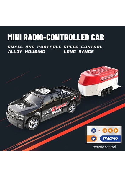 Rc 1:64 Tam Ölçekli Masaüstü Uzaktan Kumanda Araba Off-Road Kamyon Mini Tırmanma Araba Mini Rv Alaşım Model Rc Araba Çocuk Oyuncak. (Yurt Dışından)