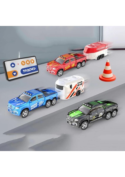 Mını Rc Araba Alaşım 1/64 Uzaktan Kumanda Araba Oyuncak 2.4g Uzaktan Kumanda Işığı Ayarlanabilir Hız Taşınabilir Uzaktan Kumanda Araba Oyuncak Hediye (Yurt Dışından)