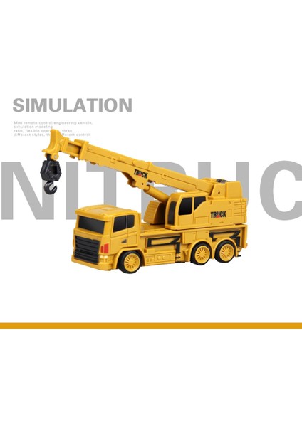 1:64 Mini Rc Inşaat Araba Kutusu ile 2.4g Traktör Buldozer Yükleyici Ekskavatör Simülasyon Modeli Oyuncak Arabalar Çocuklar Için (Yurt Dışından)
