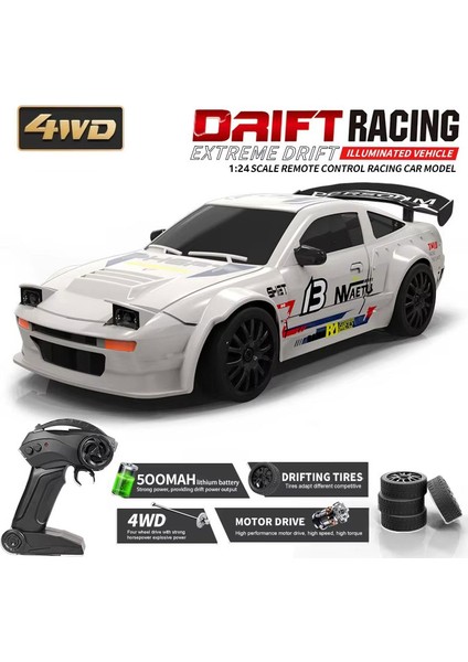 1:24 4WD Rc Araba LED Işık ile 2.4g Uzaktan Kumanda Drift Arabalar Profesyonel Yarış Oyuncak Gtr Modeli AE86 Çocuklar Için Noel Hediyesi (Yurt Dışından)