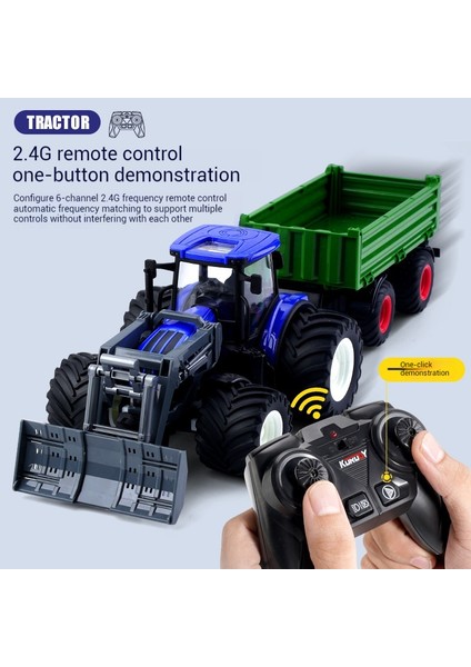 1: 24 Alaşım Elektrikli Uzaktan Kumanda Farmer's Iş Makinesi 2.4g K Büyük Alaşım Taşıma Açık Oyuncaklar Çocuk Hediye (Yurt Dışından) modelleri