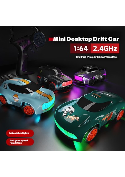 1:64 Mini Masaüstü Uzaktan Kumanda Araba Rc Dört Tekerlekten Çekiş Yüksek Hızlı Drift Yarış Oyuncak Çocuk Noel Hediyesi Çocuk Spor Araba (Yurt Dışından)