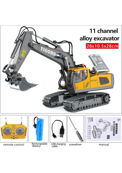 Rc Ekskavatör Rc Cra Çocuk Oyuncakları Uzaktan Kumanda Ekskavatör Oyuncaklar Çocuklar Radyo Kontrol Damperli Kamyon Buldozer Elektrikli Oyuncak Arabalar Hediye (Yurt Dışından)