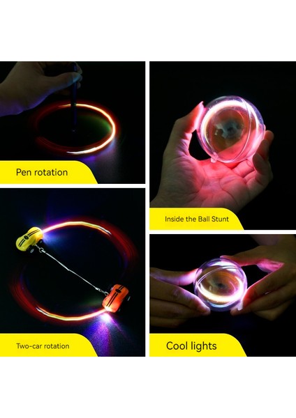 Çocuk Dekompresyon Konfor Oyuncak Hediye Mini Yüksek Hızlı Lazer Araba Cep Mini Oyuncak Araba 360-DEGREE Dönen Işık Dublör Araba (Yurt Dışından) modelleri