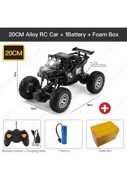 Zwn 1:20 Alaşım Rc Araba LED Işıkları ile 2.4g Radyo Uzaktan Kumanda Arabalar Buggy Off-Road Kontrol Kamyonları Erkek Oyuncakları Çocuklar Için Hediyeler (Yurt Dışından)