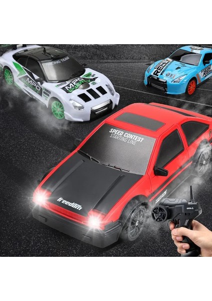 2.4g Yüksek Hızlı Drift Rc Araba 4WD Oyuncak Uzaktan Kumanda AE86 Modeli Gtr Araç Araba Rc Yarış Arabaları Oyuncak Çocuklar Için Noel Hediyeleri (Yurt Dışından)