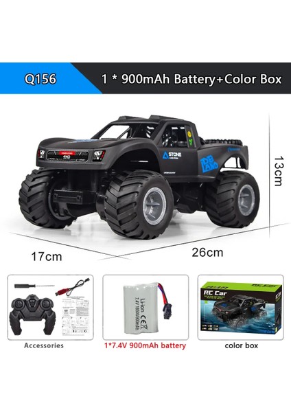 Q156 Amfibi 4WD Rc Araba 2.4g Off Road Uzaktan Kumanda Arabalar Su Geçirmez Tırmanma Araç Drift Canavar Kamyon Çocuklar Için Oyuncaklar (Yurt Dışından)