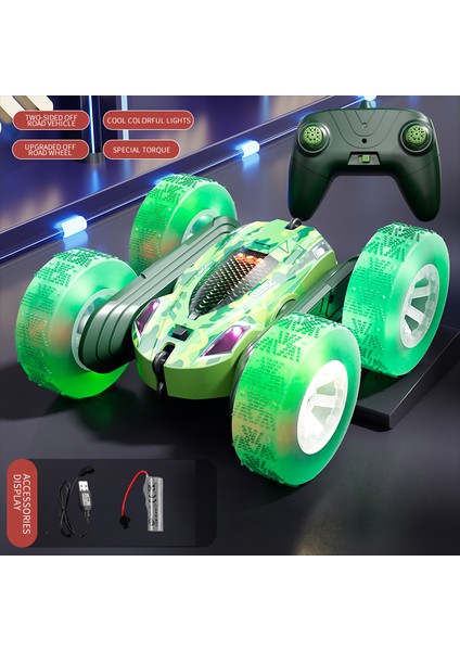 2.4g Rc Dublör Araba Çift Taraflı Çevirme Uzaktan Kumanda Araba 360 ° Rotasyon Off Road Rc Drift Çocuk Oyuncakları Arabalar Kızlar Için Hediye (Yurt Dışından)