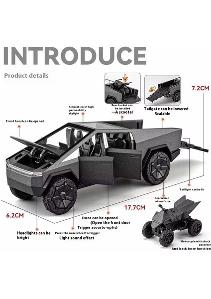 Model Yarış Motosiklet Off-Road Dört Tekerlekten Çekişli Araba Model Araba Çocuk Oyuncak Arabalar Çocuk Doğum Günü ve Yeni Yıl Hediyeleri (Yurt Dışından) fırsatları