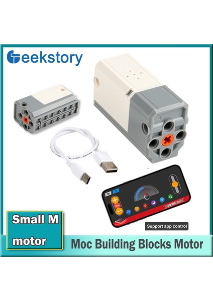 Küçük M Motor App Kontrolü Lityum Pil Hepsi Bir Arada Makine Eds 9686 8883 Teknolojisi Yapı Taşları Motoru ile Uyumlu (Yurt Dışından)