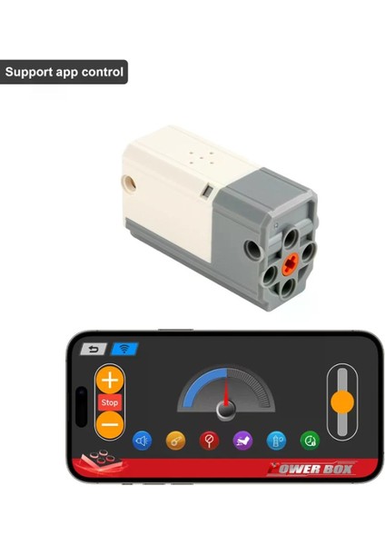 Küçük M Motor App Kontrolü Lityum Pil Hepsi Bir Arada Makine Eds 9686 8883 Teknolojisi Yapı Taşları Motoru ile Uyumlu (Yurt Dışından)