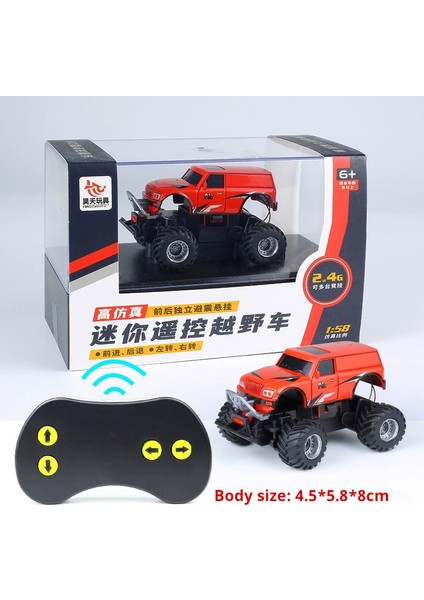 Rc Araba Mini 1:58 Rc Canavar Kamyon Off-Road Araba 2.4g Off-Road Yüksek Hızlı Uzaktan Kumandalı Arabalar Özel Çocuk Oyuncak Doğum Günü Hediyesi (Yurt Dışından)