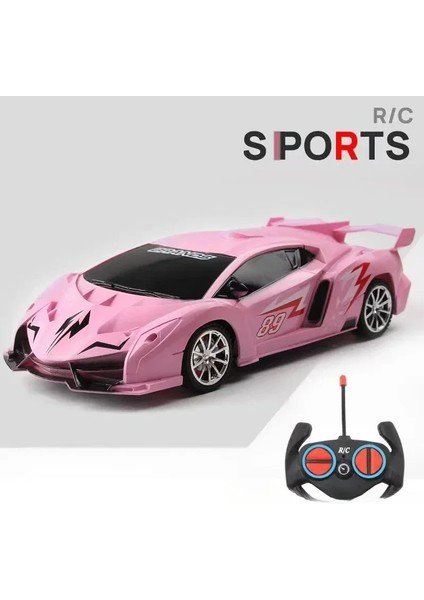 Rc Araba 2.4g 4ch Uzaktan Kumanda 1:18 LED Işık ile Spor Arabalar Yüksek Hızlı Radyo Drift Araç Yarışı Erkek Kız Oyuncak Çocuklar Için (Yurt Dışından)