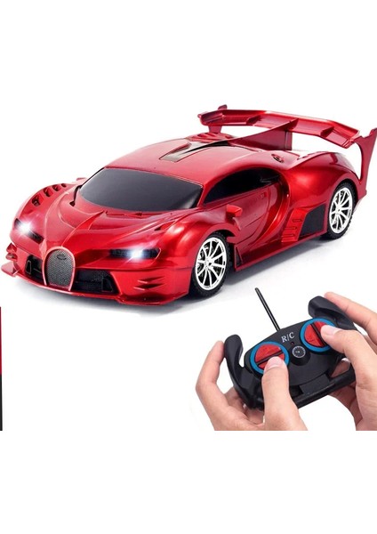 Rc Araba 2.4g 4ch Uzaktan Kumanda 1:18 LED Işık ile Spor Arabalar Yüksek Hızlı Radyo Drift Araç Yarışı Erkek Kız Oyuncak Çocuklar Için (Yurt Dışından)