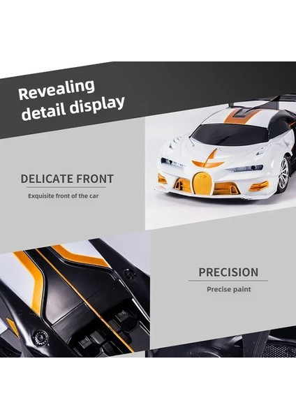 Rc Araba 2.4g 4ch Uzaktan Kumanda 1:18 LED Işık ile Spor Arabalar Yüksek Hızlı Radyo Drift Araç Yarışı Erkek Kız Oyuncak Çocuklar Için (Yurt Dışından)