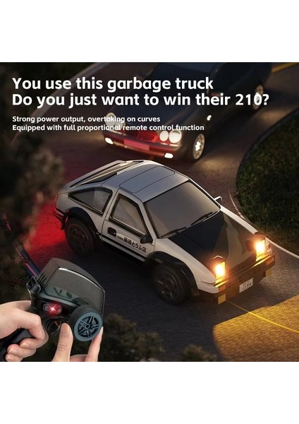 Yeni Ürün AE86 Mini Masaüstü Uzaktan Kumanda Araba 1:64 Drift Yarışı 2.4g Tam Ölçekli Gaz Rc Boys Uzaktan Kumanda Oyuncak Araba (Yurt Dışından) fırsatları