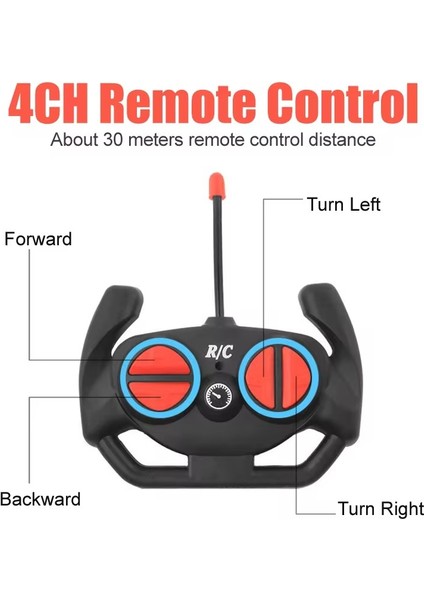 Rc Araba 2.4g 4ch Uzaktan Kumanda 1:18 LED Işık ile Spor Arabalar Yüksek Hızlı Radyo Drift Araç Yarışı Erkek Kız Oyuncak Çocuklar Için (Yurt Dışından)