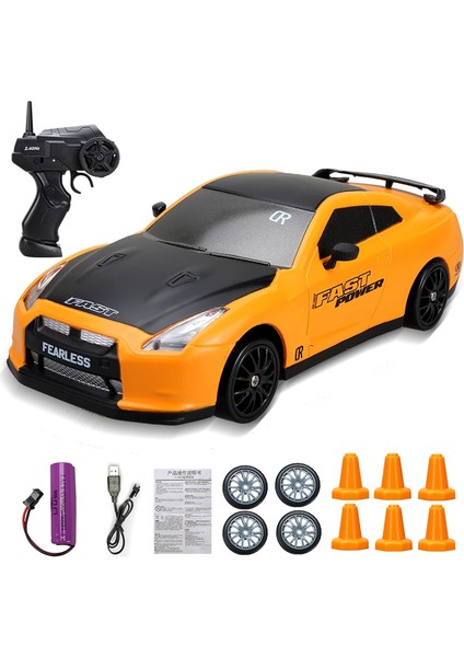 2.4g Yüksek Hızlı Drift Rc Araba 4WD Oyuncak Uzaktan Kumanda AE86 Modeli Gtr Araç Araba Rc Yarış Arabaları Oyuncak Çocuklar Için Noel Hediyeleri (Yurt Dışından)