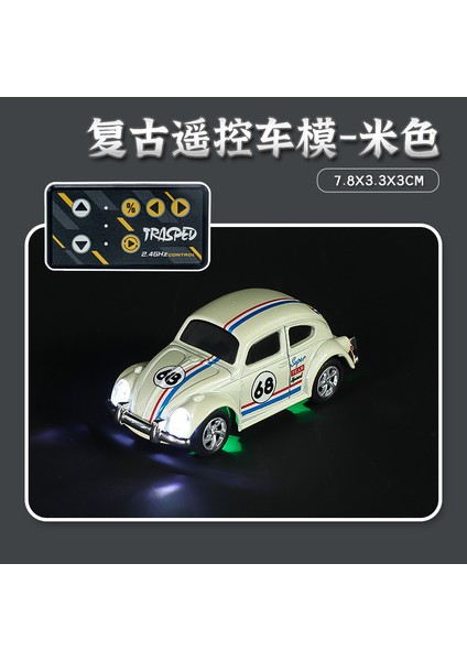 1:64 Mini Küçük Rc Araba Kablosuz Mini Beetle Alaşım Oyuncak Araba Cep Telefon Uzaktan Kumandası Retro Uzaktan Kumanda Araba Modeli (Yurt Dışından)