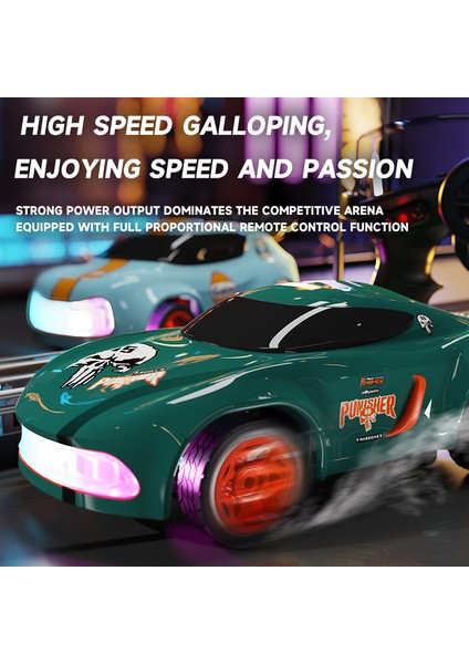 2.4g Rc Simülasyon Mini Drift Araba Palm Yarışı Modeli Masaüstü Oyuncaklar 1/64 Ölçekli 4WD Uzaktan Kumanda Araba Çocuklar Için Hediye Boys (Yurt Dışından)