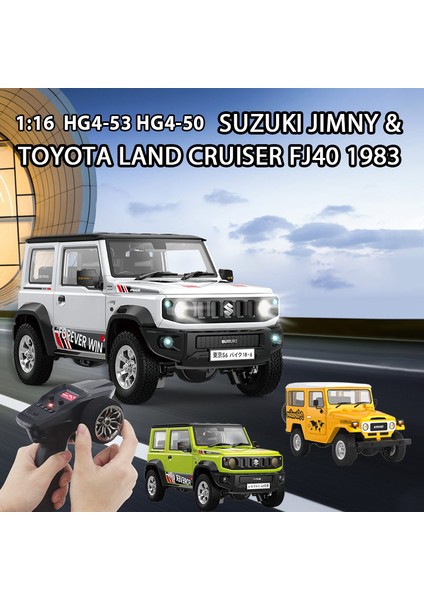 1/16 Hg4-50 Rc Off-Road Araçlar 4x4 Toyota Land Cruiser FJ40 1983 Uzaktan Kumanda Paletli Hg4-53 Suzukı Jımny Arabalar Oyuncak Boys Için (Yurt Dışından)