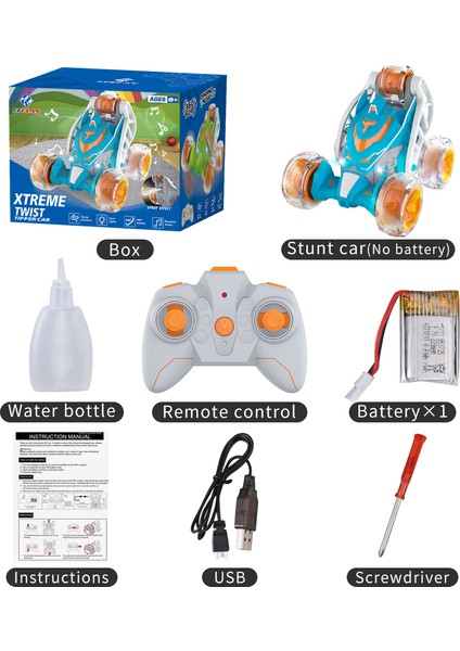 KF22 Rc Araba 2.4g Radyo Uzaktan Kumanda Arabalar 360 ° Rotasyon Sprey Işıkları Müzik Yüksek Hızlı Sürüklenme Dublör Araba Çocuk Oyuncakları Hediyeler (Yurt Dışından)