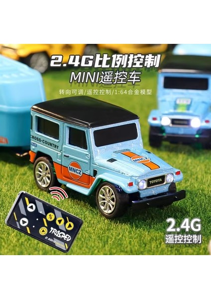 FJ40 1/64 Mini Uzaktan Kumanda Araba 2.4g Oransal Kontrol Alaşım Araba Simülasyon Modeli Ebeveyn-Çocuk Oyuncakları Çocuk Tatil Hediyesi (Yurt Dışından)