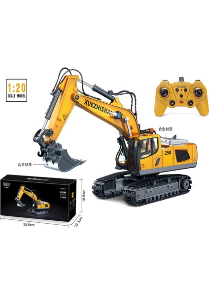 Rc Ekskavatör Damperli Araba 2.4g Uzaktan Kumanda Mühendislik Araç Paletli Kamyon Buldozer Oyuncaklar Boys Çocuklar Için Noel Hediyeleri (Yurt Dışından)