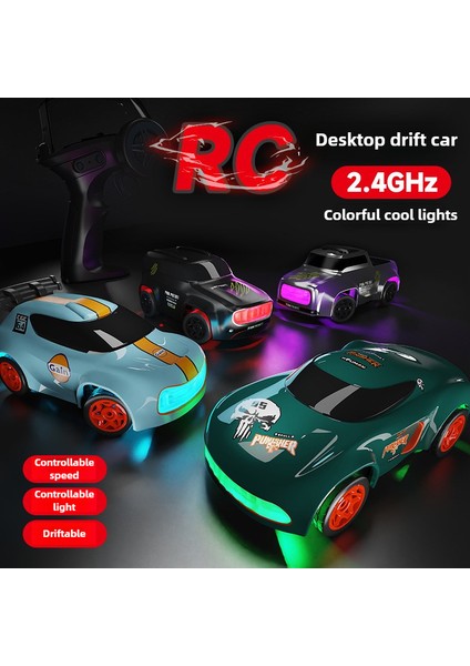 2.4g Rc Masaüstü Yarış Drift Araba 1:64 Dört Tekerlekten Çekiş Çocuk Mini Uzaktan Kumanda Elektrikli Rekabetçi Oyun Oyuncak Arabalar Çocuklar Için (Yurt Dışından)