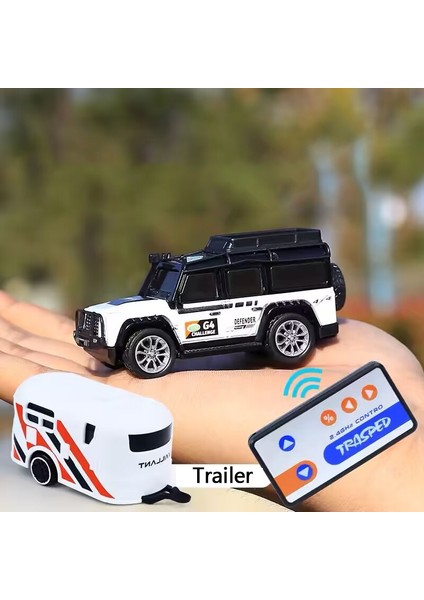 Trasped 1:64 Alaşım Mini Rc Araba 5 Klı Elektrikli Masaüstü Uzaktan Kumanda Arabalar Simülasyon Römork ile Premium Küçük Oyuncaklar (Yurt Dışından) fiyatları