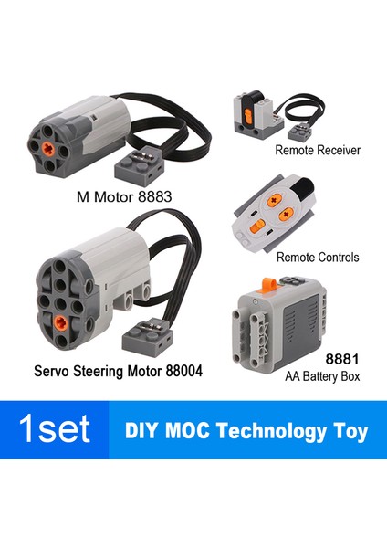 Moc Teknolojisi Yapı Taşları Güç Fonksiyonu Parçaları M/l/xl/sever Motor Dıy Parçaları Güç Grubu Pf Blokları Robot Araba Tuğla Oyuncaklar (Yurt Dışından)