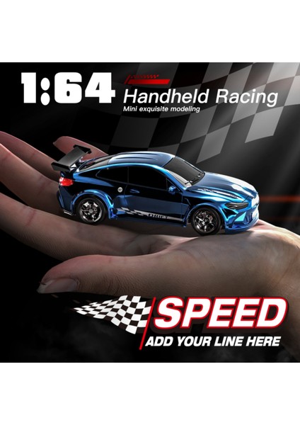 KF20 1:64 Rc Drift Araba 2.4g Yüksek Hızlı Araba Yarışı Dört Tekerlekli Mini Masaüstü Uzaktan Kumanda Araba Elektrikli Oyuncak Elektrikli Oyuncak Çocuklar (Yurt Dışından)