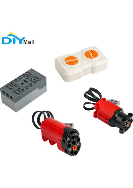 Teknolojik Blok Spor Araba 1:14 Kırmızı Güç Fonksiyonu L/servo Motor Seti Uzaktan Kumanda ile Moc Tuğla Dıy Parçaları Model Oyuncaklar (Yurt Dışından)
