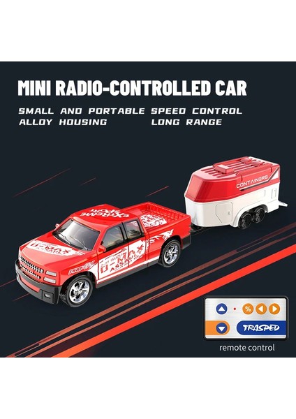 Rc 1:64 Tam Ölçekli Masaüstü Uzaktan Kumanda Araba Off-Road Kamyon Mini Tırmanma Araba Mini Rv Alaşım Model Rc Araba Çocuk Oyuncak. (Yurt Dışından)