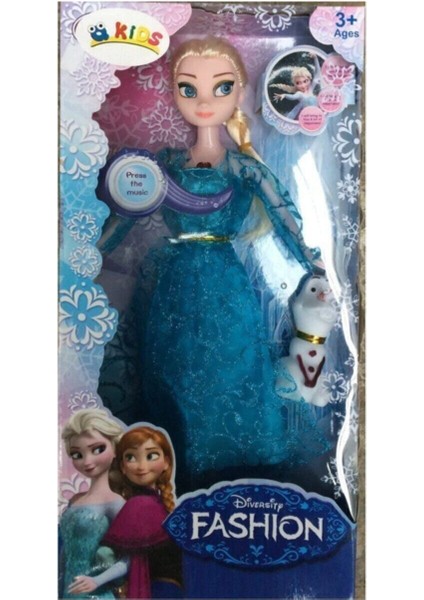 Luxury Elsa Bebek Karlar Ülkesi Olaf'lı 30 cm Müzikli 1 Adet