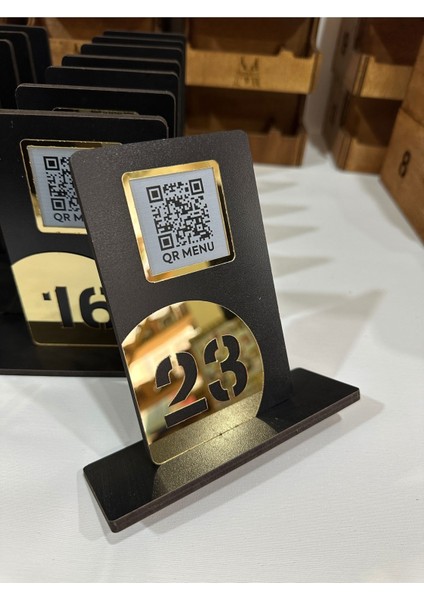 Luxury Cafe & Restaurant Qr Menu Masa Numaratörü 10 Adet 1 Adet
