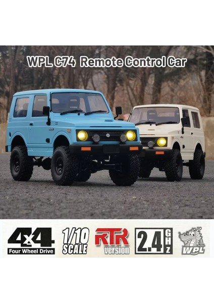 Wpl 1/10 Ölçekli Tam Uzaktan Kumandalı Oyuncak Araba C74 Suzuki Jimny WARRIOR-JA11 Yetişkinler ve Çocuklar Için Uzaktan Kumandalı Arazi Aracı (Yurt Dışından) fiyatları