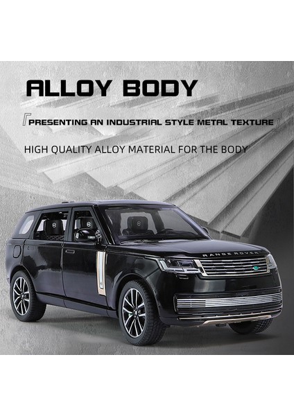 1:24 Land Rover Range Rover SV2022 Alaşım Pres Döküm Model Araba Off Road Araç Ses ve Işık Çocuklar Için Hediyeler Çocuklarla Sunar (Yurt Dışından)