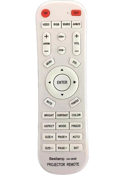 Espon Benq Sony Nec Acer Jvc Sanyo Optoma Panasonic Hitachi Infocus Prktör Için Evrensel Uzaktan Kumanda (Yurt Dışından)
