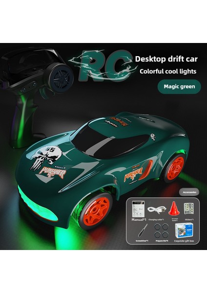 2.4g Rc Masaüstü Yarış Drift Araba 1:64 Dört Tekerlekten Çekiş Çocuk Mini Uzaktan Kumanda Elektrikli Rekabetçi Oyun Oyuncak Arabalar Çocuklar Için (Yurt Dışından)