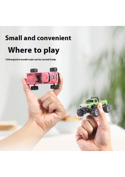 Off-Road Uzaktan Kumanda Araba 1/64 Mini Uzaktan Kumanda Araba Alaşım Serin Aydınlatma Şok Emme Uzaktan Kumanda Araba Çocuk Oyuncak (Yurt Dışından) fırsatları