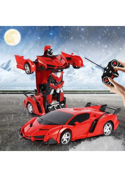 Uzaktan Kumanda Rc Araba Dönüşüm Robotlar Spor Araç Modeli Uzaktan 2 In 1 Deformasyon Araba Erkekler Için Noel Hediyeleri (Yurt Dışından)