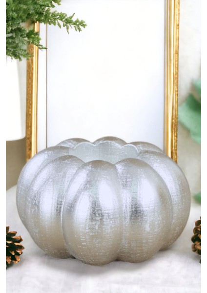 Luxury Şamdan Mumluk Dekoratif Mumluk Tealight Mumluk Gümüş Renk Model 34 1 Adet