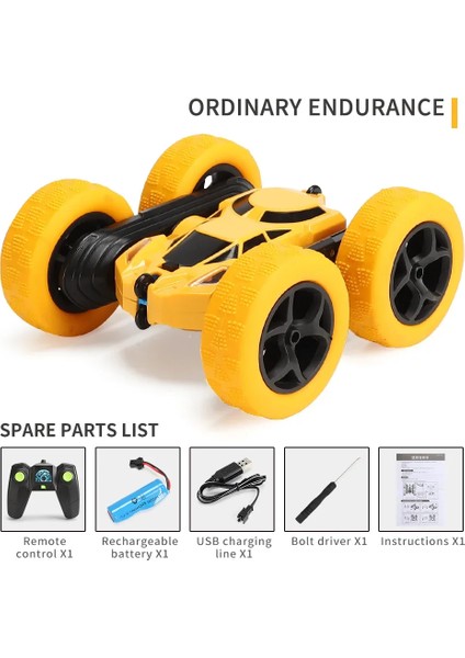 4WD 2.4g Rc Dublör Araba Radyo Uzaktan Kumanda Araba Drift Buggy Çift Taraflı 360° ° Erkek Çocuklar Için Ters Model Oyuncaklar (Yurt Dışından)