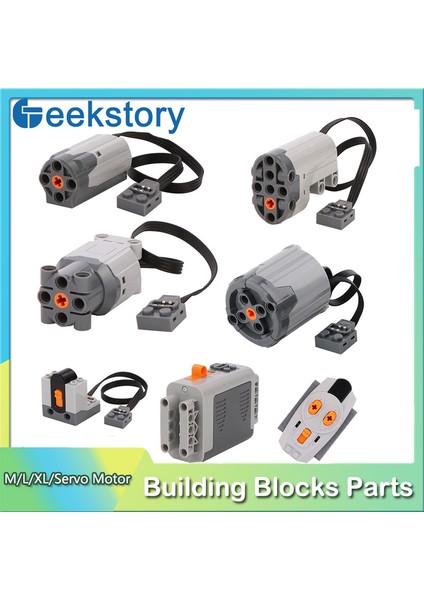 Moc Teknolojisi Yapı Taşları Güç Fonksiyonu Parçaları M/l/xl/sever Motor Dıy Parçaları Güç Grubu Pf Blokları Robot Araba Tuğla Oyuncaklar (Yurt Dışından)